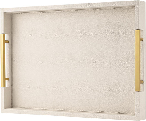 Beige faux leather - faux,