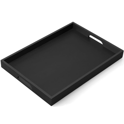 Inch black wood serving - 17,